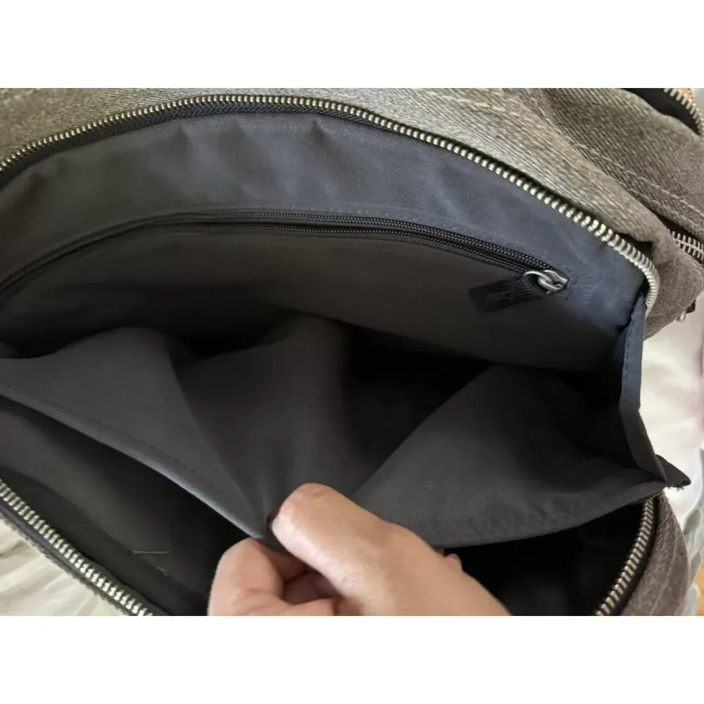 Venque Toronto Messenger Bag Grey University Academia